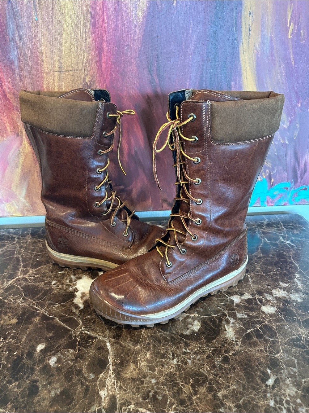 Timberland Brown Lace-Up Women's Winter Boots